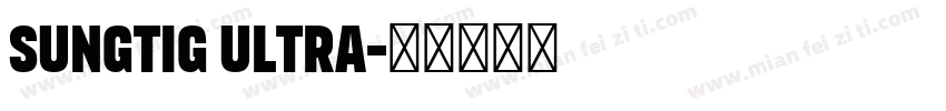 sungtiG Ultra字体转换